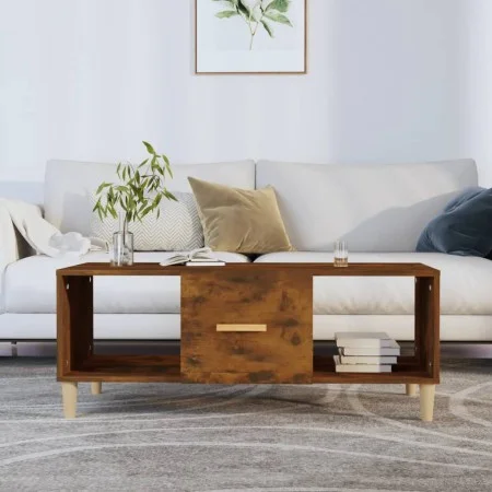 Couchtisch aus geräuchertem Eichensperrholz, 102 x 50 x 40 cm von vidaXL, Couchtisch - Ref: Foro24-817525, Preis: 45,62 €, Ra...