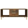 Couchtisch aus geräuchertem Eichensperrholz, 102 x 50 x 40 cm von vidaXL, Couchtisch - Ref: Foro24-817525, Preis: 45,62 €, Ra...