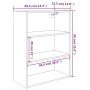 Eichenbrauner Wandschrank 69,5 x 32,5 x 90 cm von vidaXL, Sideboards - Ref: Foro24-817401, Preis: 67,23 €, Rabatt: %