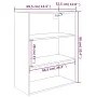 Eichenbrauner Wandschrank 69,5 x 32,5 x 90 cm von vidaXL, Sideboards - Ref: Foro24-817401, Preis: 65,67 €, Rabatt: %