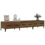 Smoked oak plywood TV cabinet 150x34.5x30 cm by vidaXL, TV Furniture - Ref: Foro24-817512, Price: 96,01 €, Discount: %