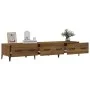 Smoked oak plywood TV cabinet 150x34.5x30 cm by vidaXL, TV Furniture - Ref: Foro24-817512, Price: 96,01 €, Discount: %
