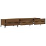 Mueble de TV madera contrachapada roble ahumado 150x34,5x30 cm de vidaXL, Muebles TV - Ref: Foro24-817512, Precio: 96,65 €, D...