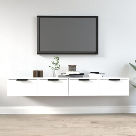 Wandschränke 2 Einheiten aus weißem Sperrholz 68x30x20 cm von vidaXL, Regale und Regale - Ref: Foro24-3115892, Preis: 98,80 €...