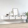 Wandschränke 2 Einheiten aus weißem Sperrholz 68x30x20 cm von vidaXL, Regale und Regale - Ref: Foro24-3115892, Preis: 98,80 €...