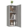 Sonoma grau Sperrholz-Hängeschrank 34,5x34x90 cm von vidaXL, Regale und Regale - Ref: Foro24-817439, Preis: 51,04 €, Rabatt: %