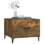 Center table with smoked oak metal legs 50x50x40 cm by vidaXL, Coffee table - Ref: Foro24-817537, Price: 37,62 €, Discount: %