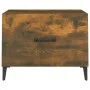 Couchtisch mit Metallbeinen aus Räuchereiche 50x50x40 cm von vidaXL, Couchtisch - Ref: Foro24-817537, Preis: 37,62 €, Rabatt: %