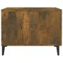 Center table with smoked oak metal legs 50x50x40 cm by vidaXL, Coffee table - Ref: Foro24-817537, Price: 37,62 €, Discount: %