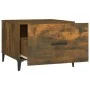 Center table with smoked oak metal legs 50x50x40 cm by vidaXL, Coffee table - Ref: Foro24-817537, Price: 37,62 €, Discount: %