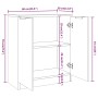 Eiche braun Sperrholz Anrichte 3 Stück von vidaXL, Sideboards - Ref: Foro24-3115787, Preis: 222,72 €, Rabatt: %