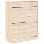 Aparador alto ALTA madera maciza de pino 77x35x188 cm