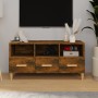 TV-Schrank aus geräuchertem Eichensperrholz, 102 x 36 x 50 cm von vidaXL, TV-Möbel - Ref: Foro24-817495, Preis: 61,11 €, Raba...