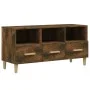 TV-Schrank aus geräuchertem Eichensperrholz, 102 x 36 x 50 cm von vidaXL, TV-Möbel - Ref: Foro24-817495, Preis: 60,50 €, Raba...