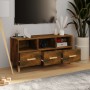 TV-Schrank aus geräuchertem Eichensperrholz, 102 x 36 x 50 cm von vidaXL, TV-Möbel - Ref: Foro24-817495, Preis: 61,11 €, Raba...