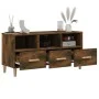 TV-Schrank aus geräuchertem Eichensperrholz, 102 x 36 x 50 cm von vidaXL, TV-Möbel - Ref: Foro24-817495, Preis: 60,50 €, Raba...