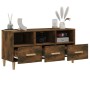TV-Schrank aus geräuchertem Eichensperrholz, 102 x 36 x 50 cm von vidaXL, TV-Möbel - Ref: Foro24-817495, Preis: 61,11 €, Raba...