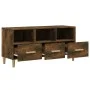 Mueble de TV madera contrachapada roble ahumado 102x36x50 cm de vidaXL, Muebles TV - Ref: Foro24-817495, Precio: 60,50 €, Des...