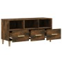 TV-Schrank aus geräuchertem Eichensperrholz, 102 x 36 x 50 cm von vidaXL, TV-Möbel - Ref: Foro24-817495, Preis: 61,11 €, Raba...
