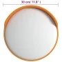 Orangefarbener konvexer Verkehrsspiegel aus Polycarbonat, Ø30 cm von vidaXL, Straßen- und Verkehrszeichen - Ref: Foro24-15308...