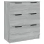 Sonoma Gray Plywood 3-Piece Sideboard by vidaXL, Sideboards - Ref: Foro24-3115786, Price: 220,16 €, Discount: %