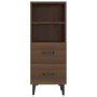 Aparador madera contrachapada marrón roble 34,5x34x90 cm de vidaXL, Aparadores - Ref: Foro24-817419, Precio: 61,07 €, Descuen...