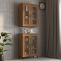 Armario colgante de pared roble Sonoma 69,5x34x90 cm de vidaXL, Aparadores - Ref: Foro24-817392, Precio: 87,43 €, Descuento: %