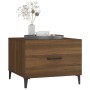 Couchtische mit Metallbeinen 2 Stück Eiche braun 50x50x40 cm von vidaXL, Couchtisch - Ref: Foro24-817542, Preis: 65,56 €, Rab...