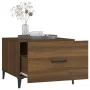 Coffee tables with metal legs 2 units brown oak 50x50x40 cm by vidaXL, Coffee table - Ref: Foro24-817542, Price: 64,99 €, Dis...