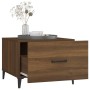Couchtische mit Metallbeinen 2 Stück Eiche braun 50x50x40 cm von vidaXL, Couchtisch - Ref: Foro24-817542, Preis: 65,56 €, Rab...