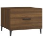 Couchtische mit Metallbeinen 2 Stück Eiche braun 50x50x40 cm von vidaXL, Couchtisch - Ref: Foro24-817542, Preis: 65,56 €, Rab...