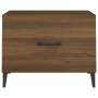 Couchtische mit Metallbeinen 2 Stück Eiche braun 50x50x40 cm von vidaXL, Couchtisch - Ref: Foro24-817542, Preis: 65,56 €, Rab...
