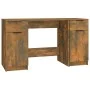 Schreibtisch aus geräuchertem Eichensperrholz mit Beistellschrank von vidaXL, Schreibtische - Ref: Foro24-3115913, Preis: 136...