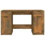 Smoked oak plywood desk with side cabinet by vidaXL, Desks - Ref: Foro24-3115913, Price: 135,25 €, Discount: %