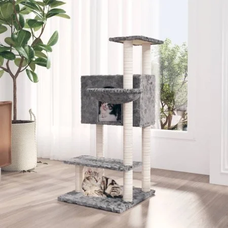 Cat scratching post with light gray sisal posts 108.5 cm by vidaXL, Cat furniture - Ref: Foro24-171598, Price: 50,09 €, Disco...