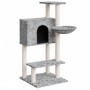 Katzenkratzbaum mit hellgrauen Sisalstämmen 108,5 cm von vidaXL, Katzenmöbel - Ref: Foro24-171598, Preis: 50,97 €, Rabatt: %