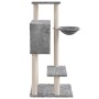 Katzenkratzbaum mit hellgrauen Sisalstämmen 108,5 cm von vidaXL, Katzenmöbel - Ref: Foro24-171598, Preis: 50,97 €, Rabatt: %