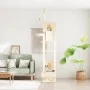 Floor-to-ceiling scratching tree for cats in cream color, 277-303 cm. by vidaXL, Cat furniture - Ref: Foro24-171612, Price: 1...