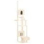 Floor-to-ceiling scratching tree for cats in cream color, 277-303 cm. by vidaXL, Cat furniture - Ref: Foro24-171612, Price: 1...