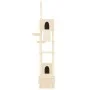 Floor-to-ceiling scratching tree for cats in cream color, 277-303 cm. by vidaXL, Cat furniture - Ref: Foro24-171612, Price: 1...