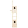 Katzenkratzbaum vom Boden bis zur Decke cremefarben 277-303 cm von vidaXL, Katzenmöbel - Ref: Foro24-171612, Preis: 130,23 €,...