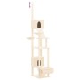 Katzenkratzbaum vom Boden bis zur Decke cremefarben 277-303 cm von vidaXL, Katzenmöbel - Ref: Foro24-171612, Preis: 130,23 €,...