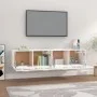 Wall cabinets 2 units glossy white plywood 80x35x36.5 cm by vidaXL, Lockers and storage cabinets - Ref: Foro24-3115648, Price...