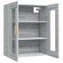 Armario de pared colgante gris Sonoma 69,5x34x90 cm de vidaXL, Aparadores - Ref: Foro24-817388, Precio: 92,18 €