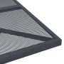 Juego de comedor de jardín 5 piezas acero gris antracita