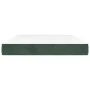 Colchón muelles ensacados terciopelo verde oscuro 140x190x20 cm de vidaXL, Colchones - Ref: Foro24-347791, Precio: 220,05 €, ...