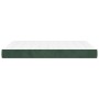 Colchón muelles ensacados terciopelo verde oscuro 140x190x20 cm de vidaXL, Colchones - Ref: Foro24-347791, Precio: 224,25 €