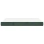 Colchón muelles ensacados terciopelo verde oscuro 140x190x20 cm de vidaXL, Colchones - Ref: Foro24-347791, Precio: 220,05 €, ...