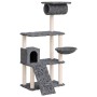 Katzenkratzbaum mit dunkelgrauen Sisalstämmen, 131 cm von vidaXL, Katzenmöbel - Ref: Foro24-171605, Preis: 60,48 €, Rabatt: %