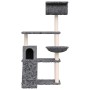 Katzenkratzbaum mit dunkelgrauen Sisalstämmen, 131 cm von vidaXL, Katzenmöbel - Ref: Foro24-171605, Preis: 60,48 €, Rabatt: %